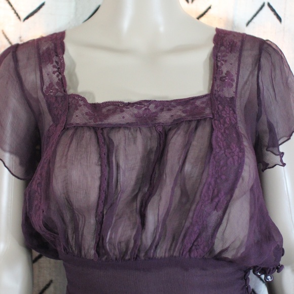 For Love And Liberty Tops For Love Liberty Sheer Burgundy